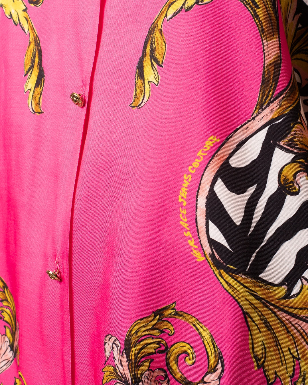Camicia Versace Jeans Couture "Zebra Barocco" in viscosa donna
