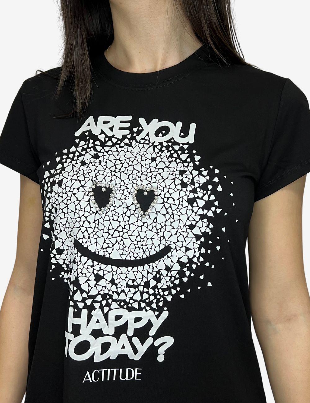 T-Shirt Twinset Actitude con stampa donna