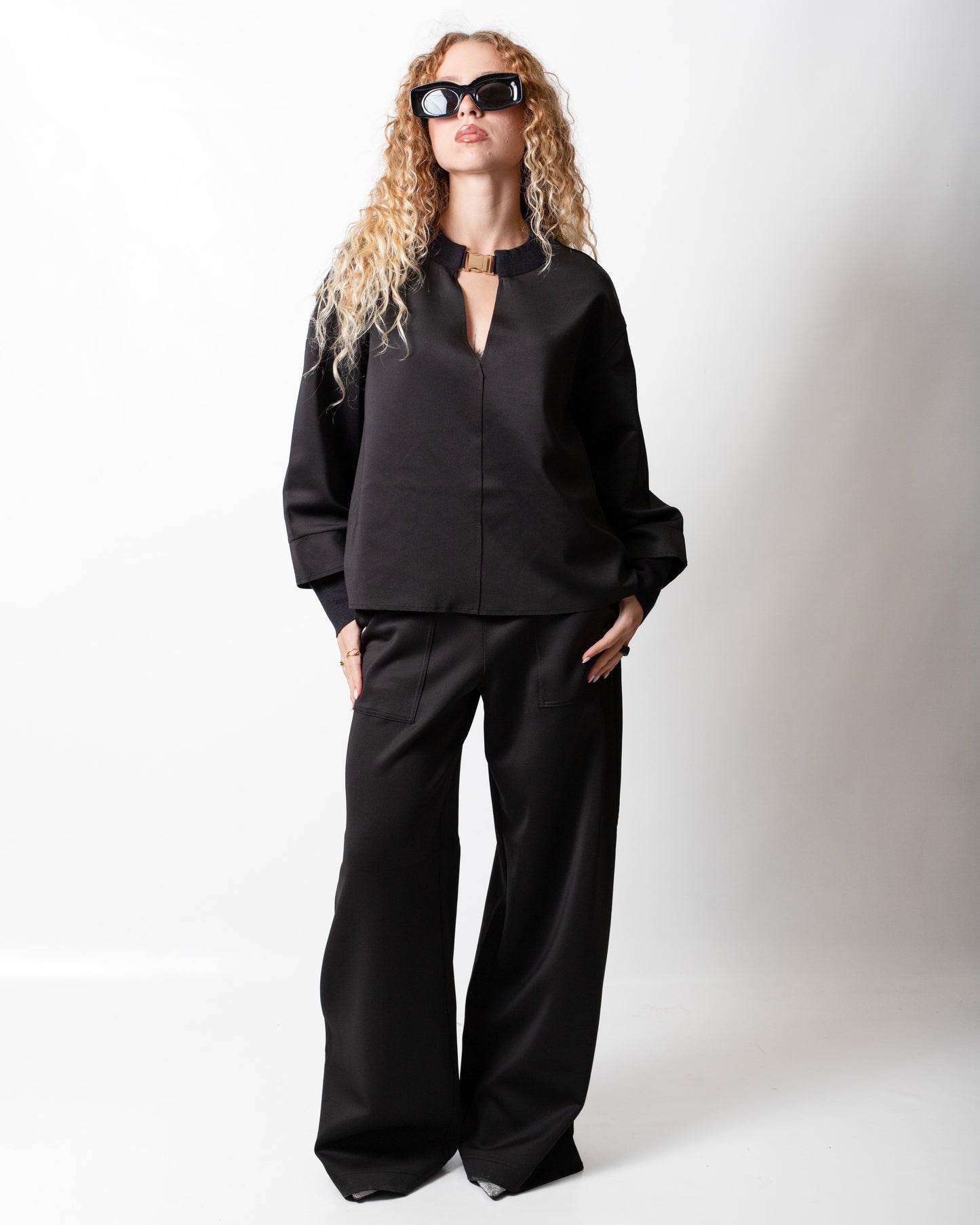 Blusa Nenette con placchetta donna