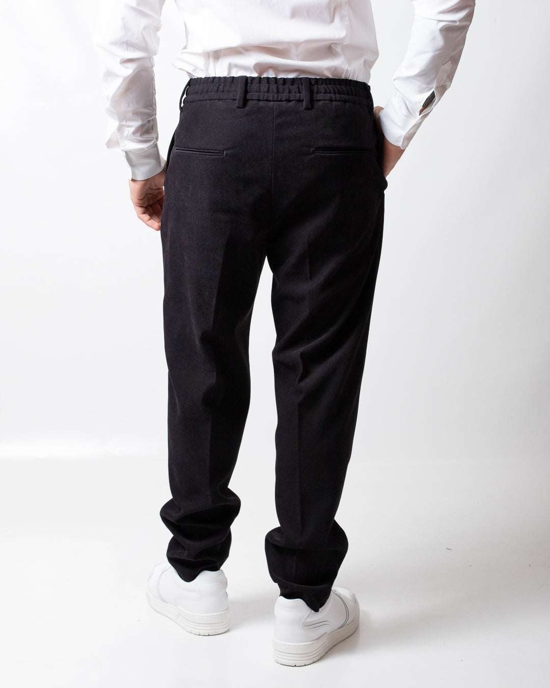 Pantalone Daniele Alessandrini in suede uomo