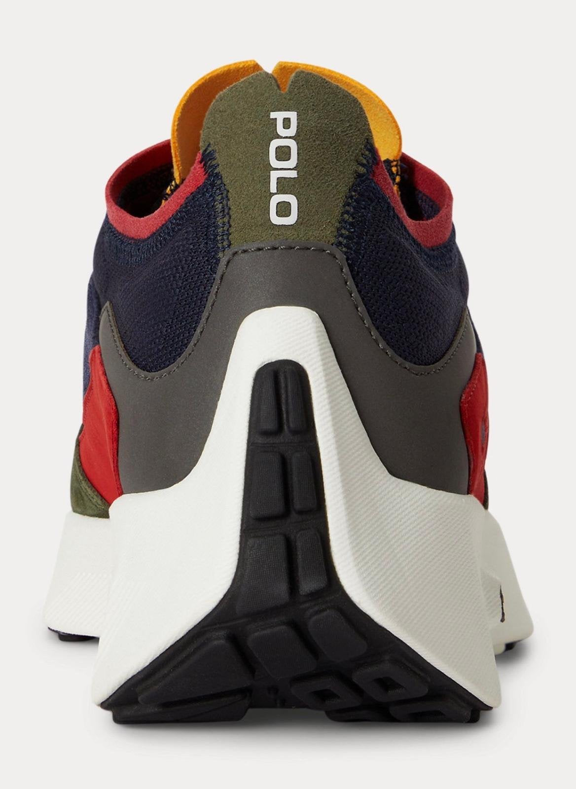 Sneaker Polo Ralph Lauren Boerum in maglia e camoscio