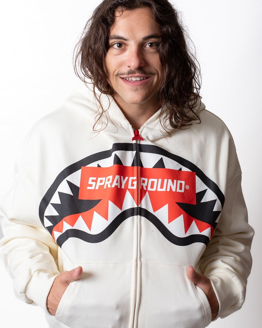 Felpa Sprayground fullzip con cappuccio "Smash Logo"