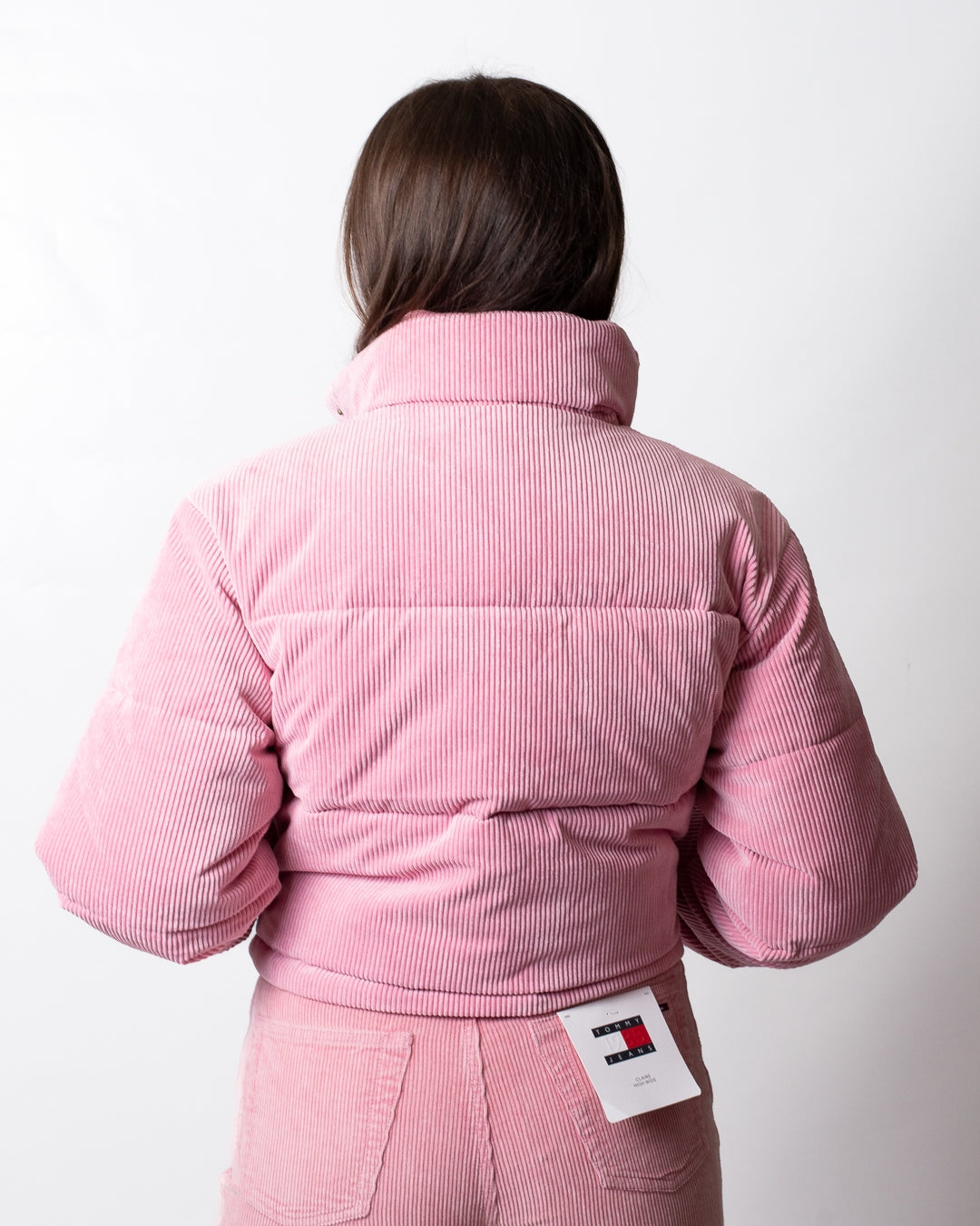 Giubbotto Tommy Jeans puffer in costina donna