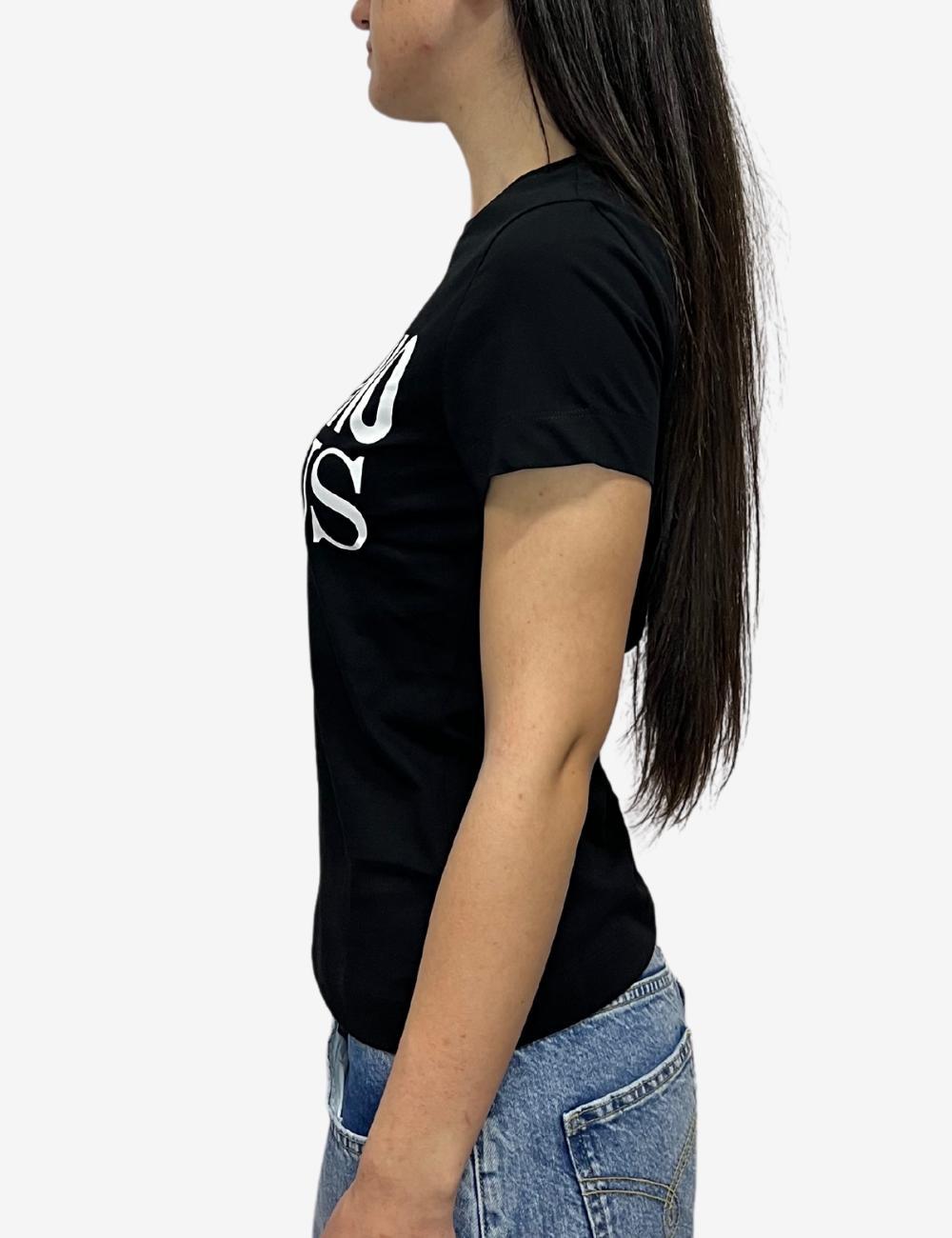 T-Shirt Moschino jeans sfiancata donna