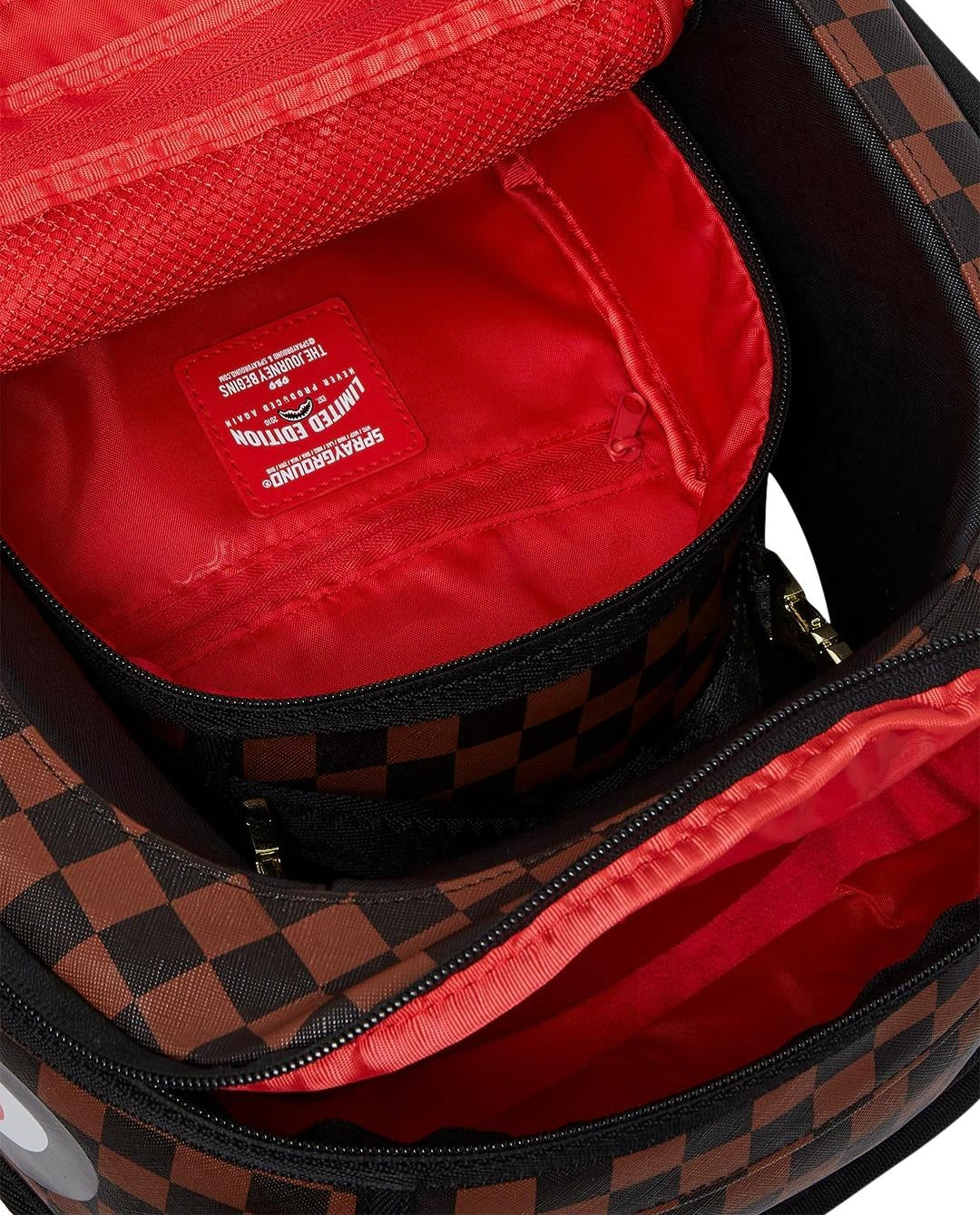 Zaino Sprayground marrone Sharks in a hole in paris dlxsv backpack