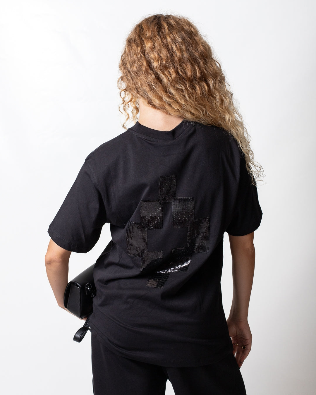 T-Shirt Marcelo Burlon con paillettes donna