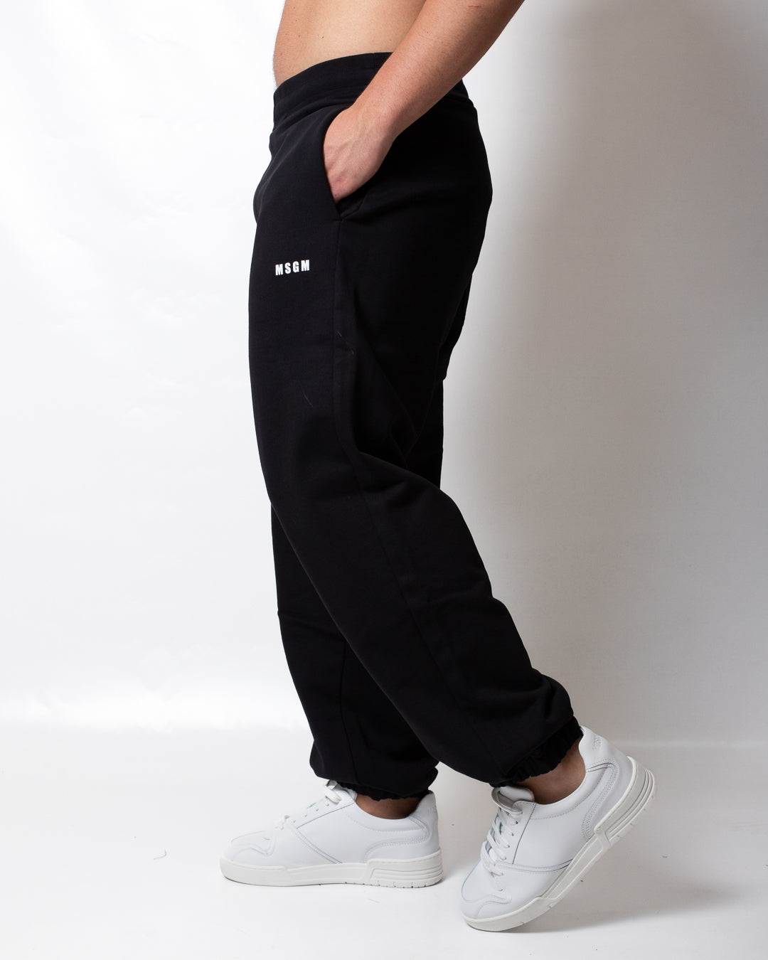 Pantalone MSGM in felpa con logo minimal
