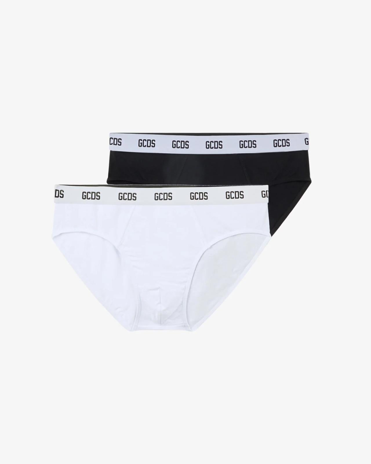 Slip GCDS bi-pack con logo classic uomo