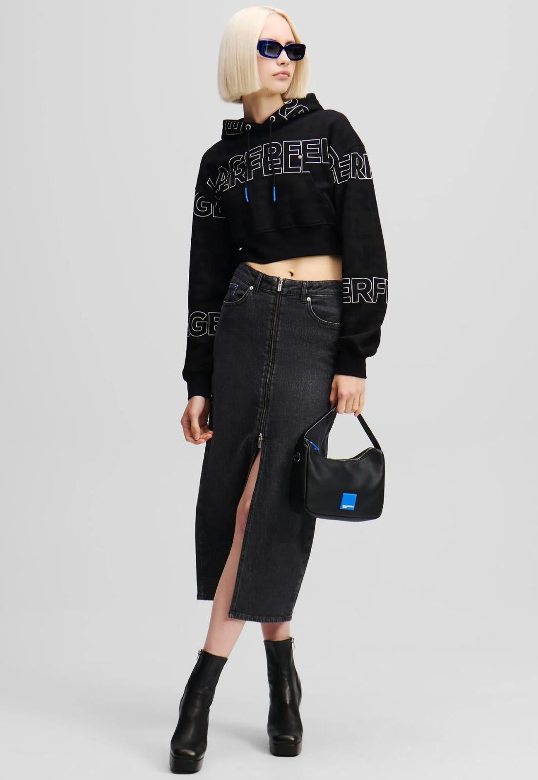 Borsa Karl Lagerfeld Jeans asimmetrica con manico donna