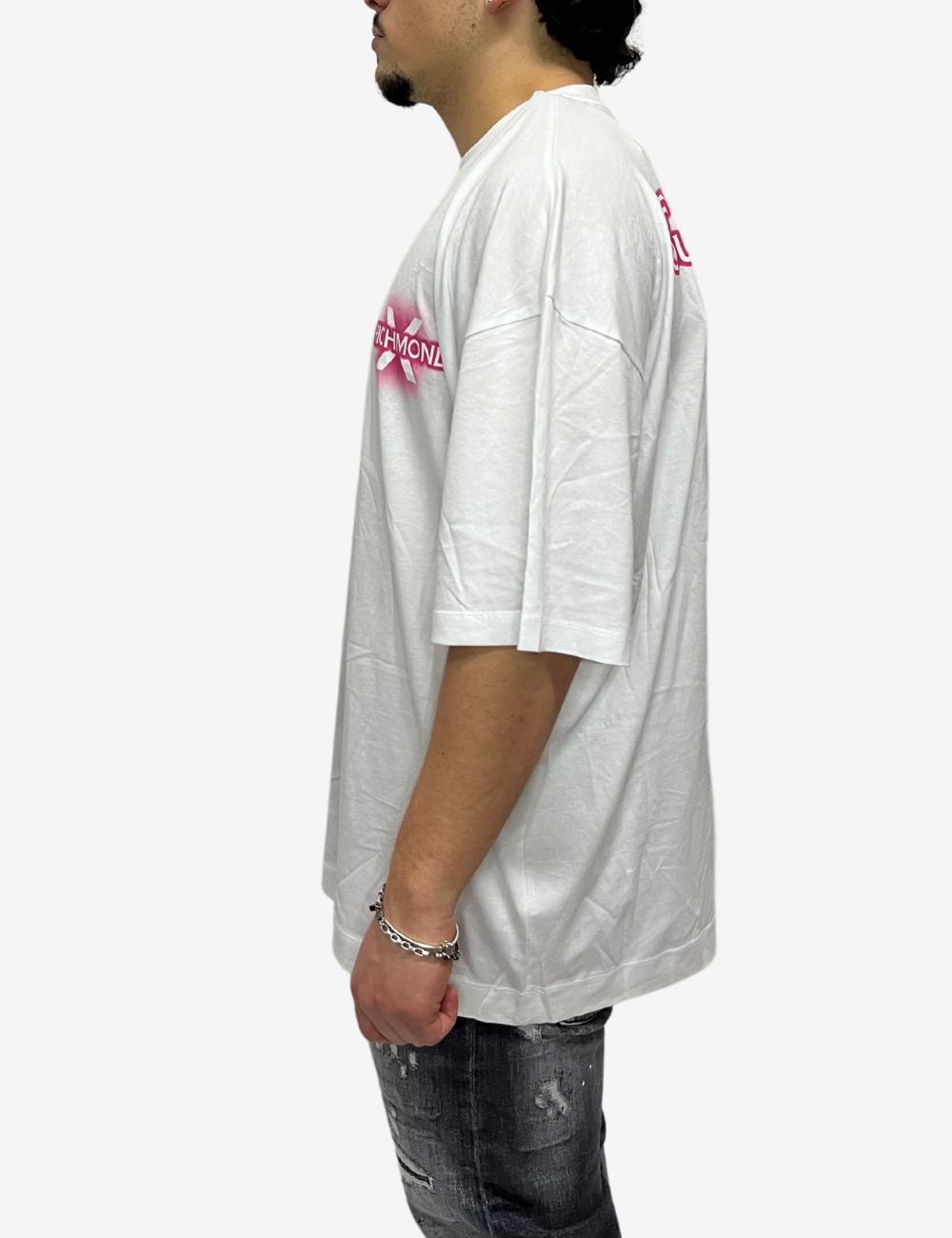 T-Shirt Richmond X con grafica e logo uomo