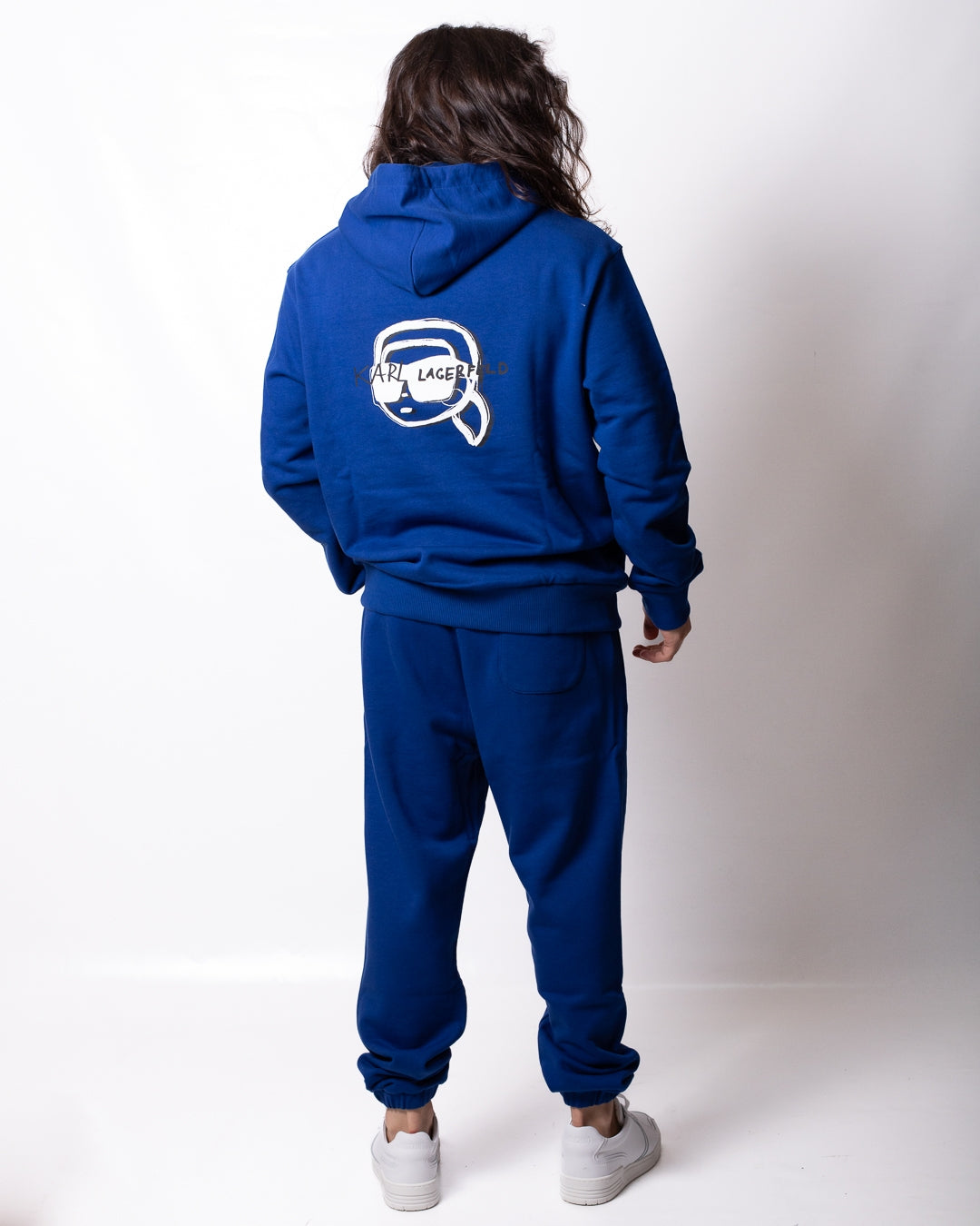 Pantalone Karl Lagerfeld in felpa con stampa Karl uomo