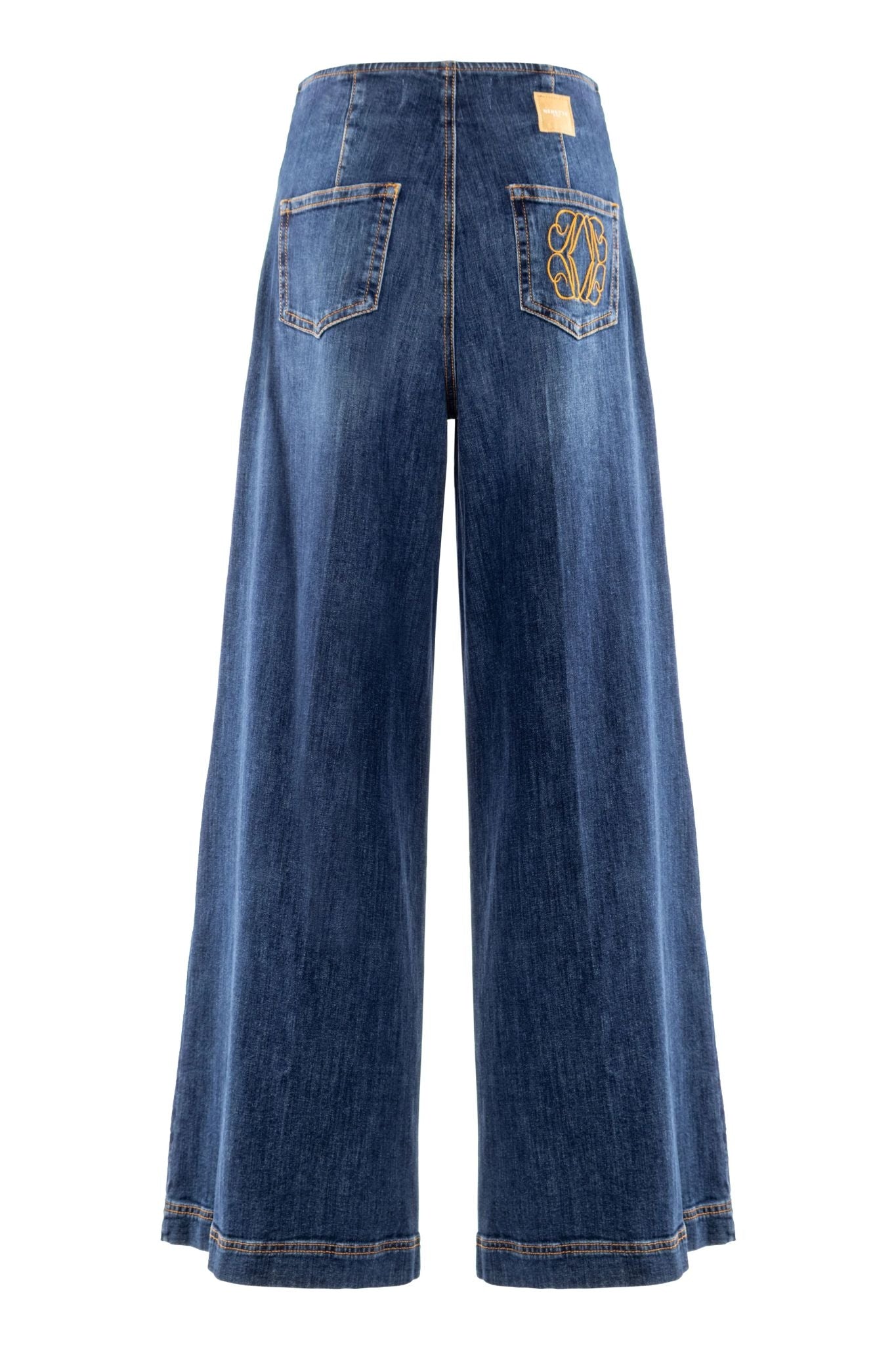 Jeans Nenette wide leg con fibbia donna