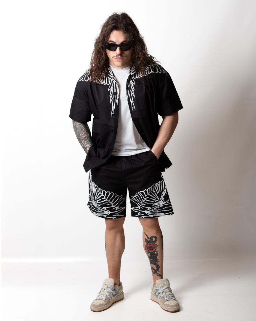 Camicia Marcelo Burlon "Iconic Wings" uomo