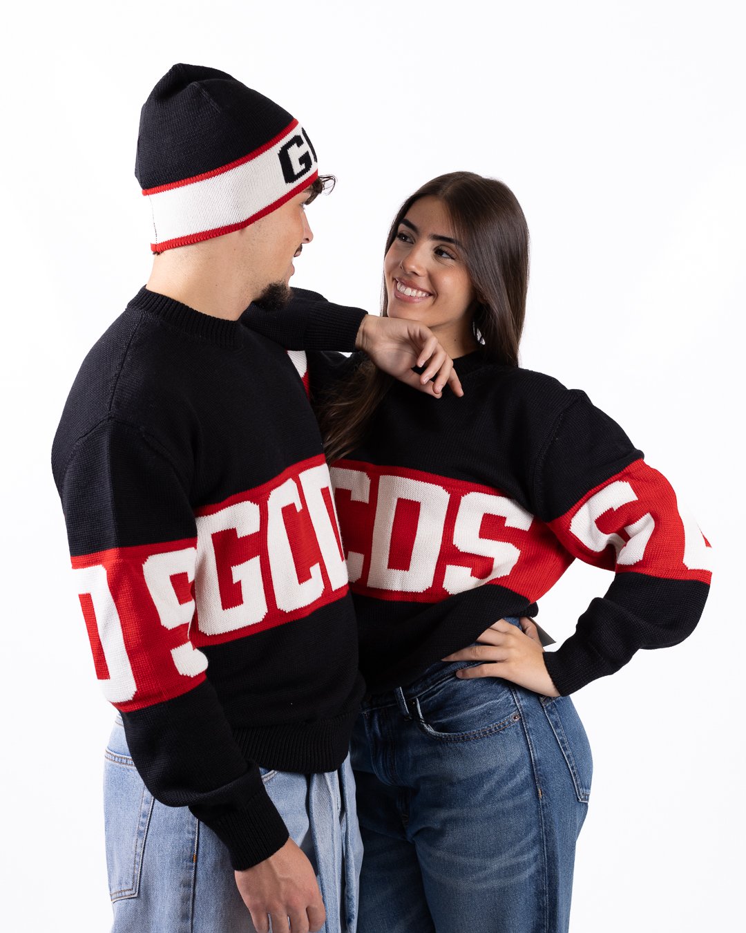 Maglia GCDS in misto lana "Band Logo"