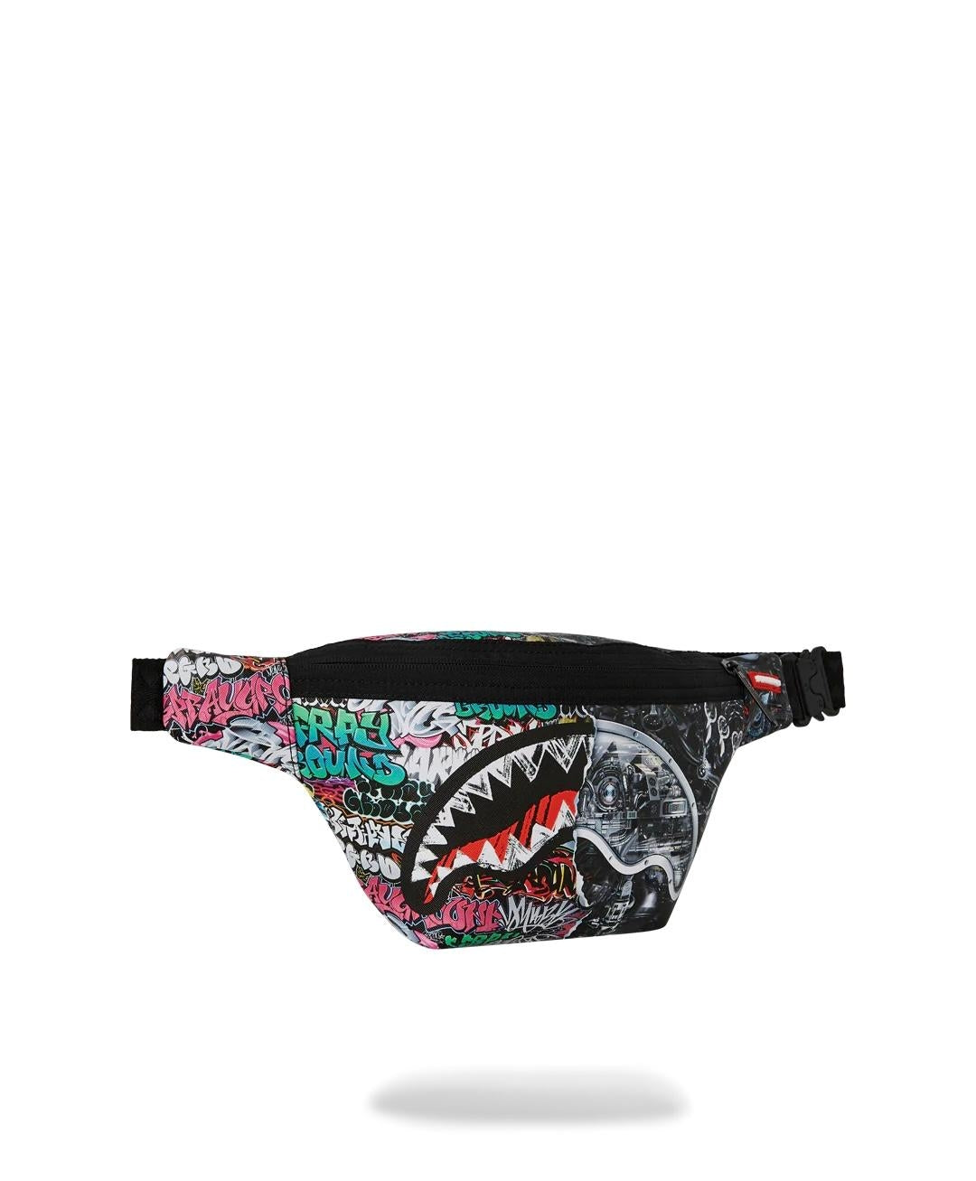 Marsupio Sprayground nero split cybershark savvy crossbody