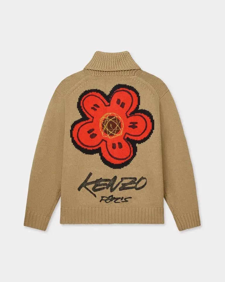 Cardigan Kenzo Paris "Futura" in lana uomo