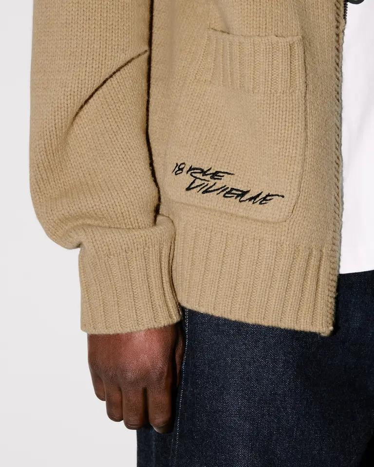 Cardigan Kenzo Paris "Futura" in lana uomo
