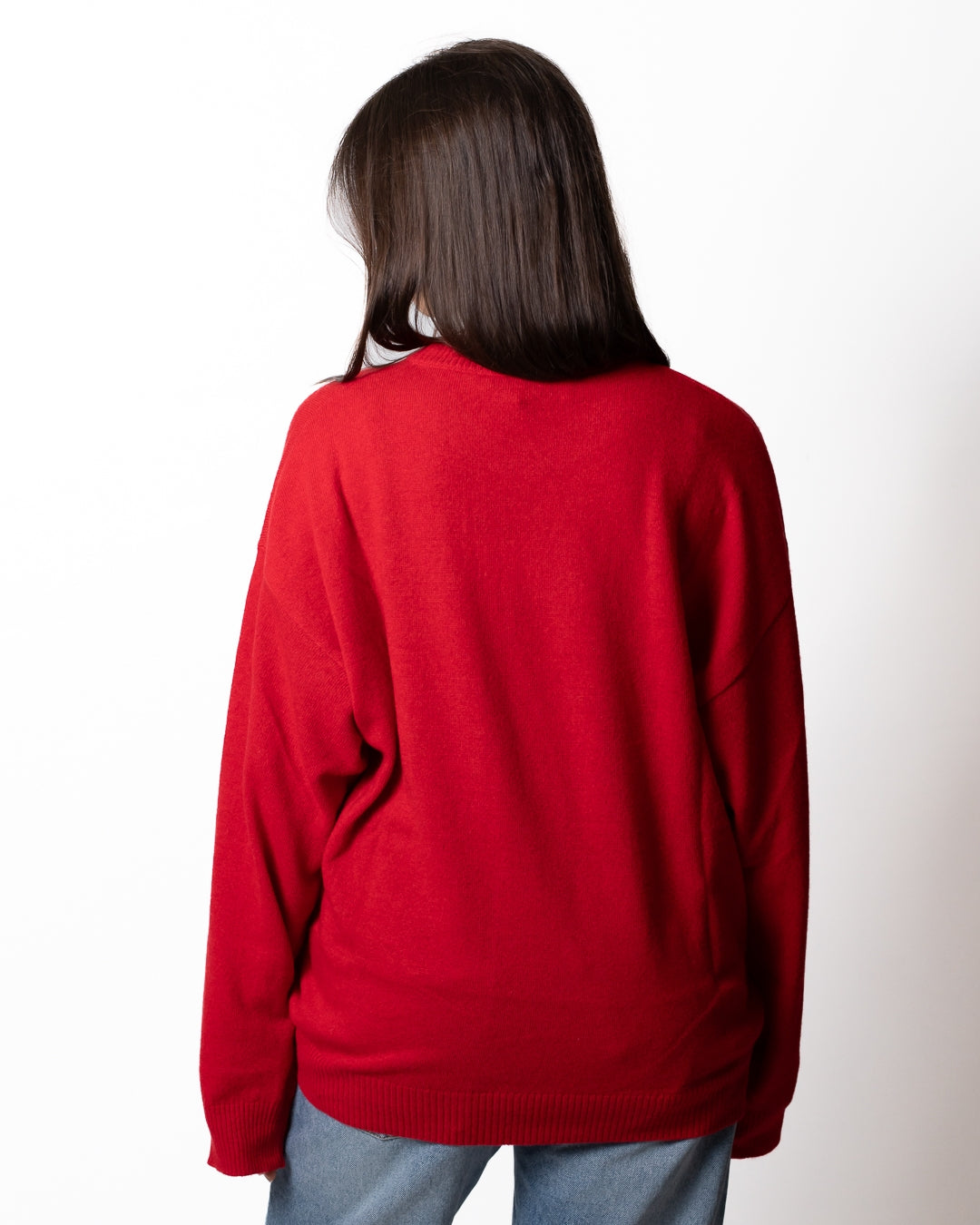 Maglia Moschino in misto lana con ricamo "Laurel crown"