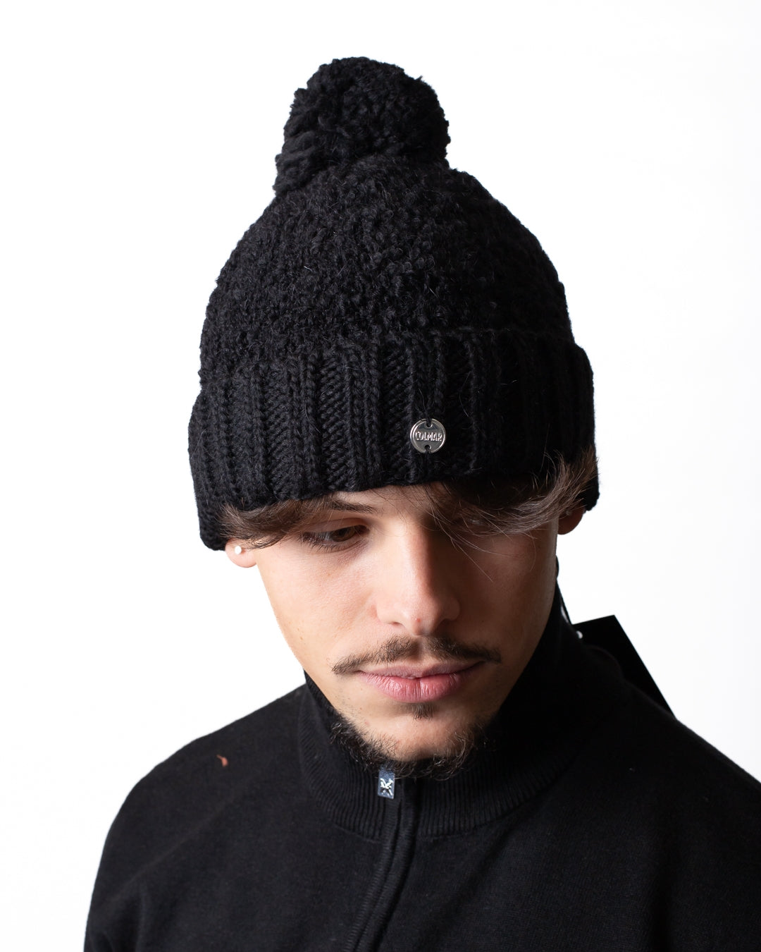Cappello Colmar in misto alpaca con pon pon