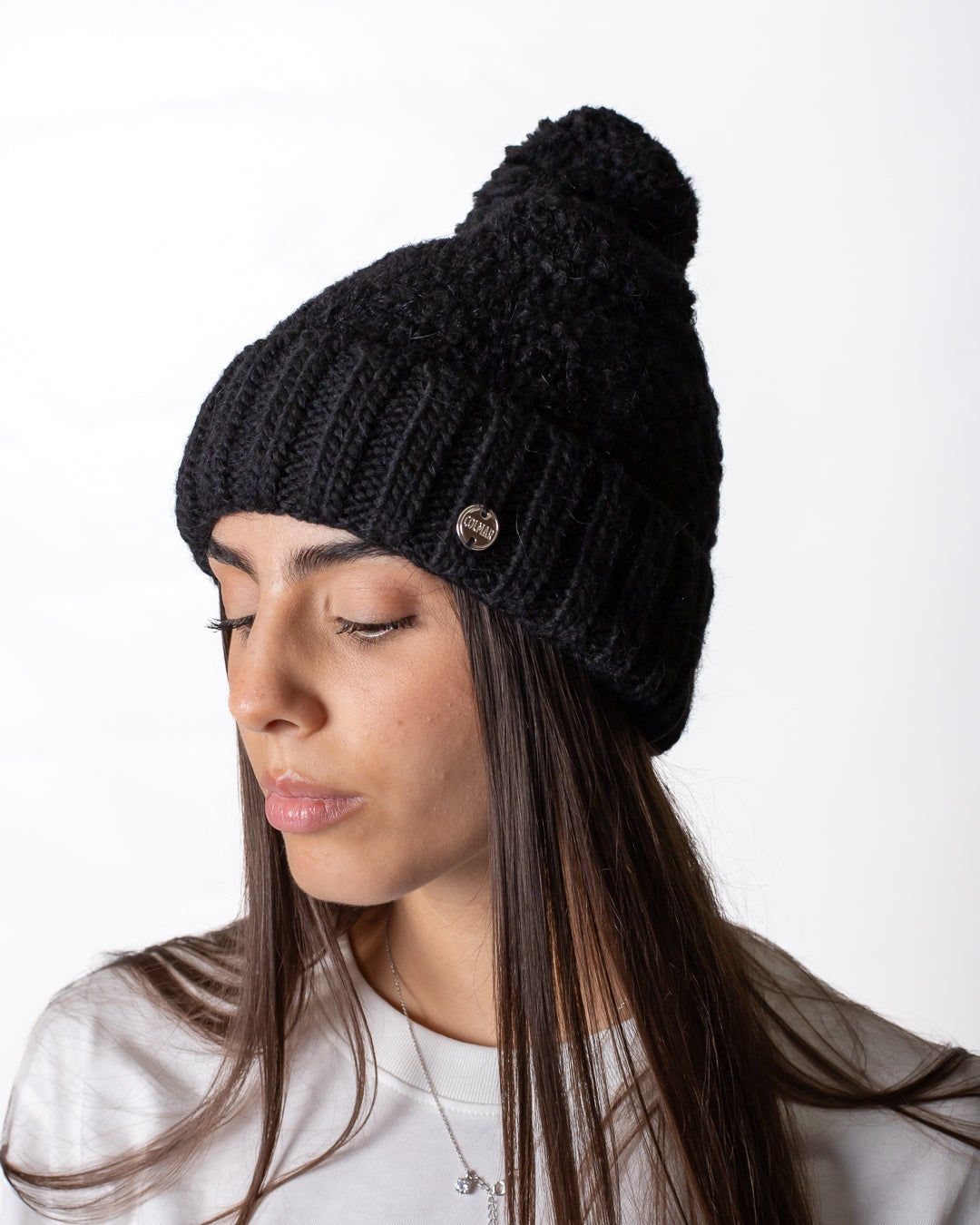 Cappello Colmar in misto alpaca con pon pon