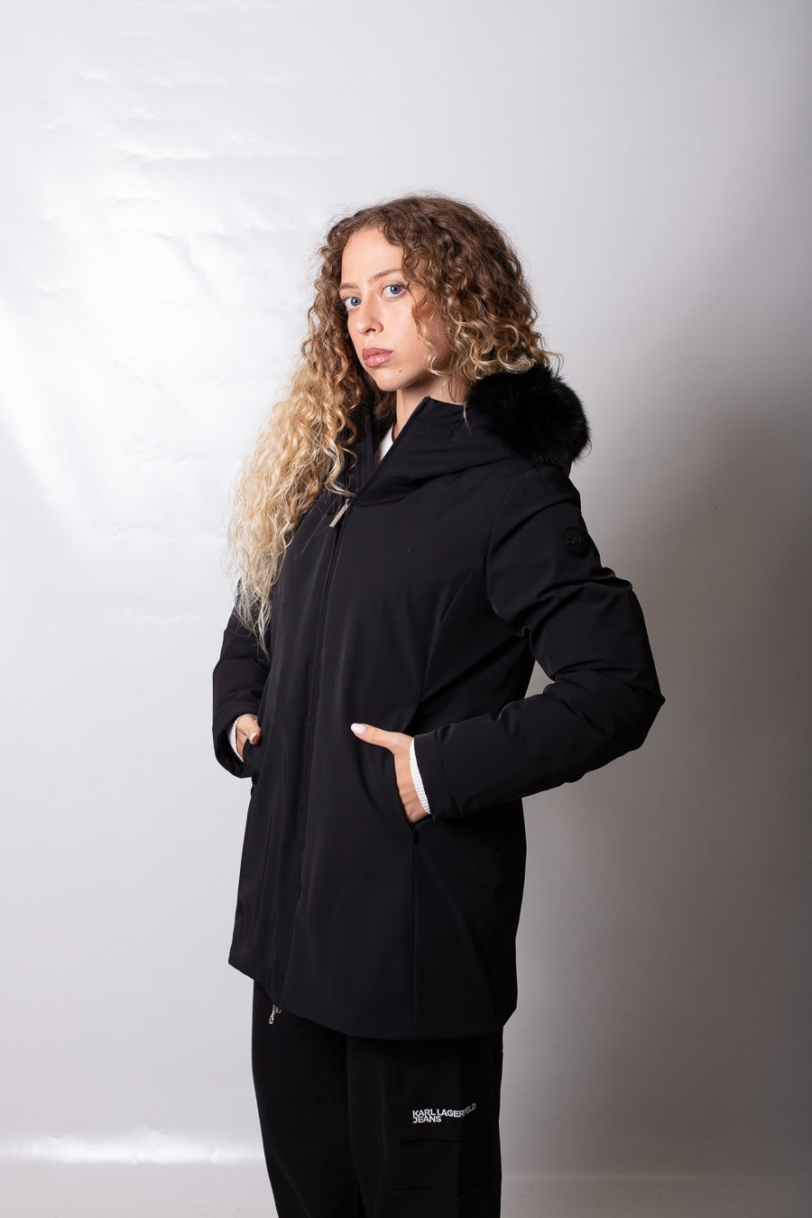 Piumino Colmar "Durability" con ecopelliccia donna