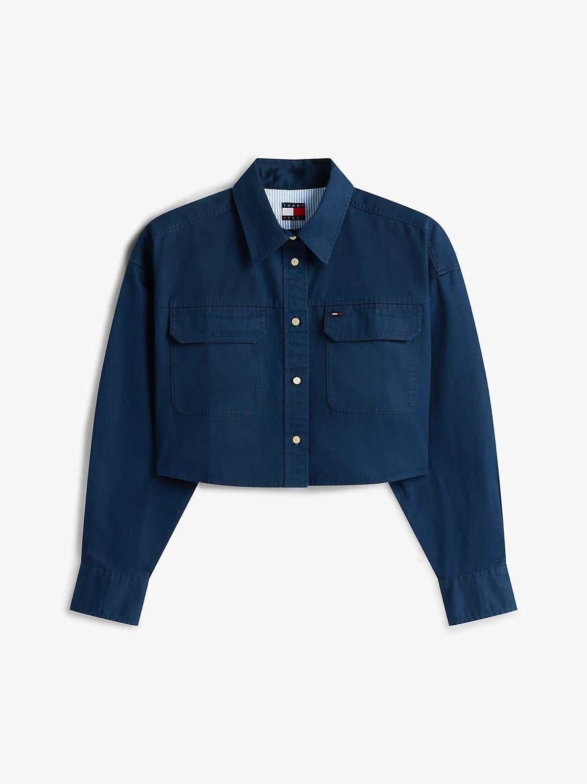 Camicia Tommy Jeans cropped utility donna