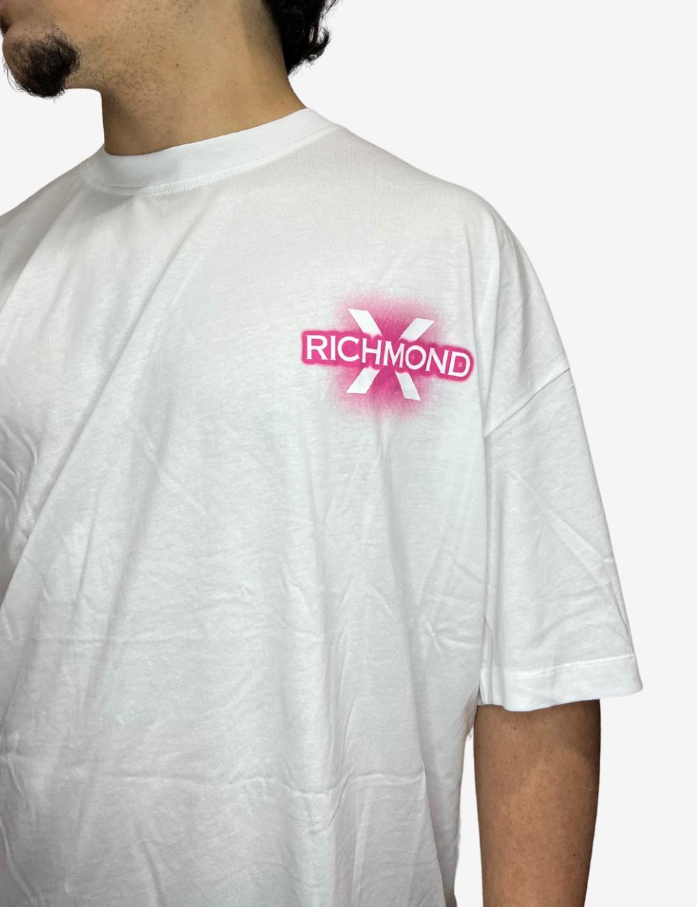 T-Shirt Richmond X con grafica e logo uomo