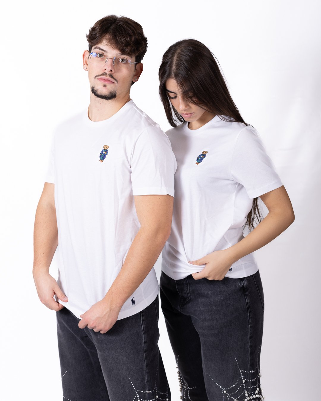 T-shirt Polo Ralph Lauren con iconico "Polo Bear" ricamato
