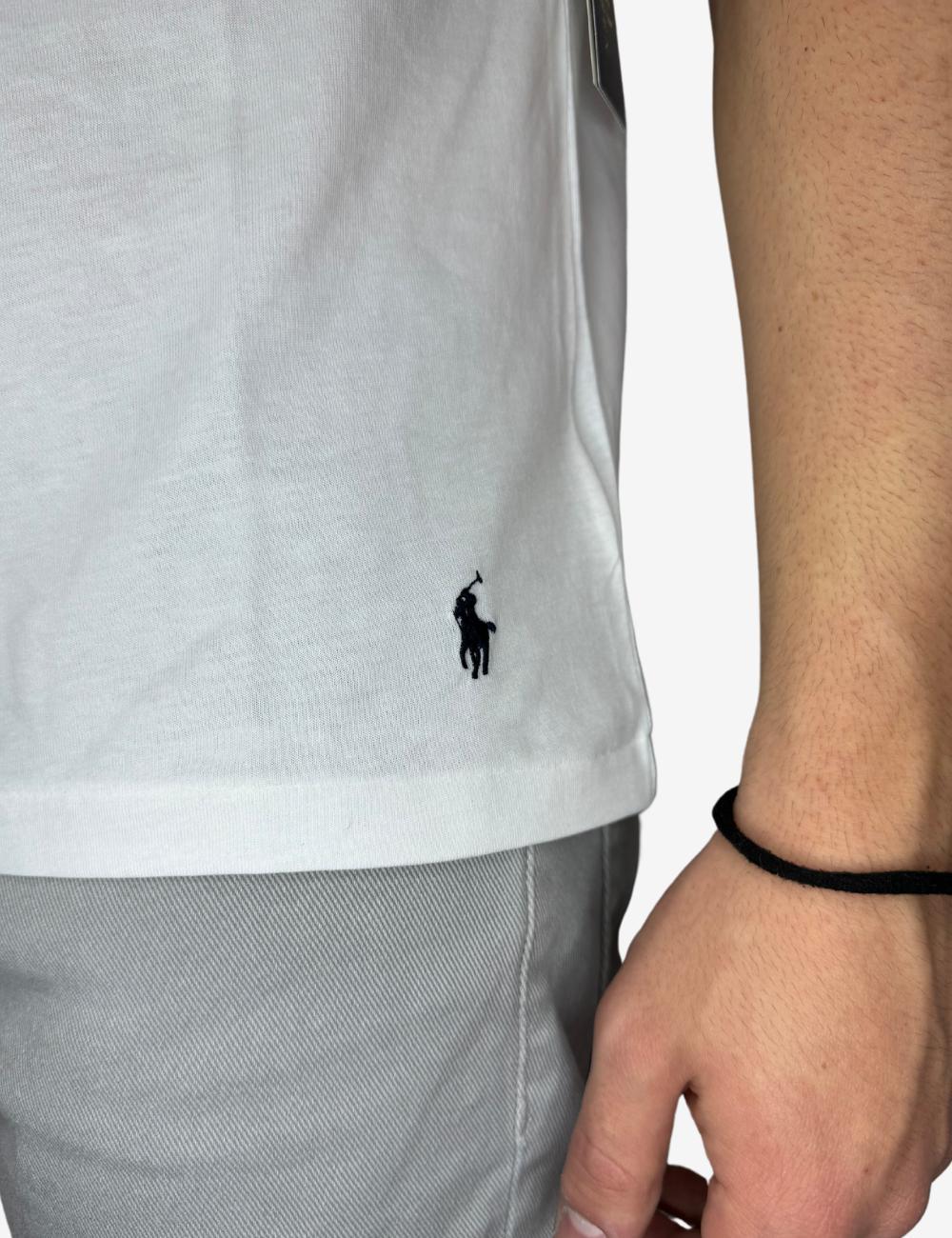 T-Shirt Polo Ralph Lauren con logo e ricamo uomo