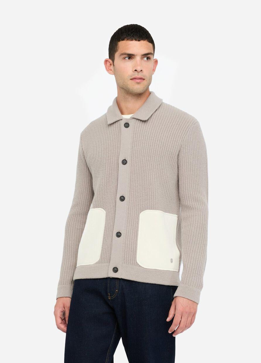 Cardigan Liu Jo in lana con tasche uomo