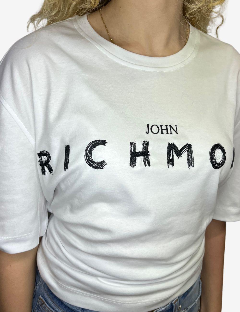 T-Shirt John Richmond con intreccio donna