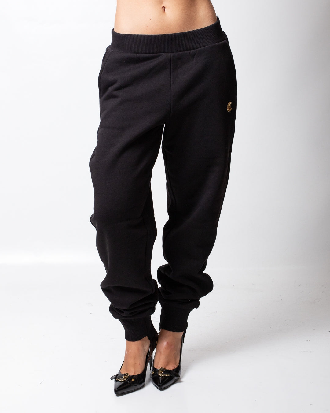 Pantalone Just Cavalli in felpa con logo in rilievo donna