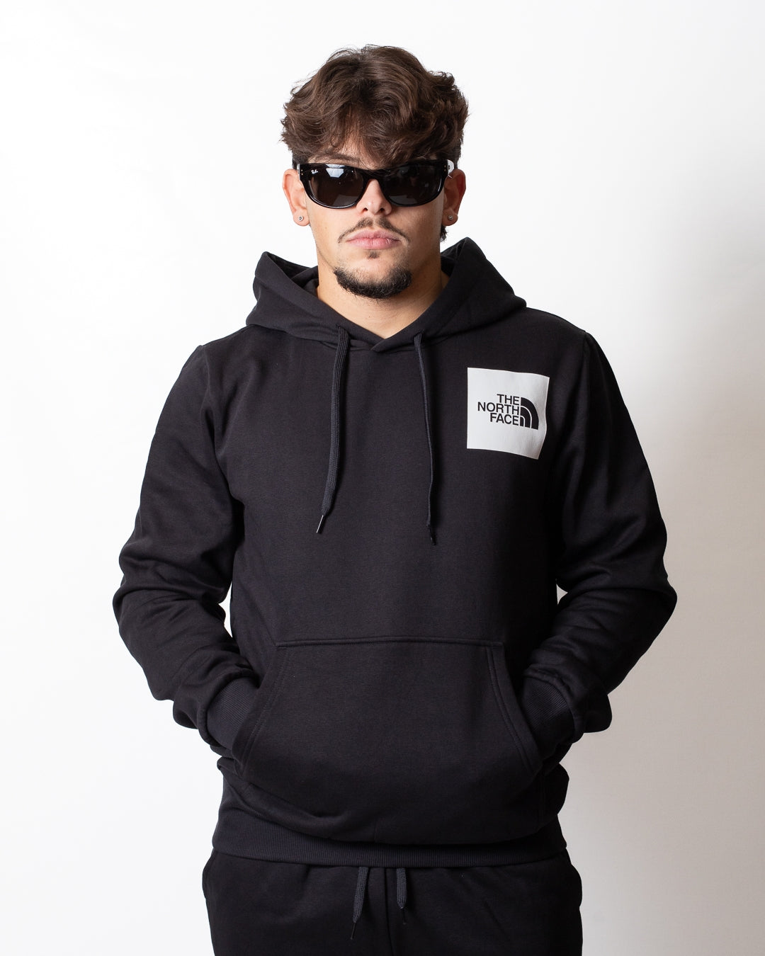 Felpa The North Face con cappuccio e logo a contrasto uomo