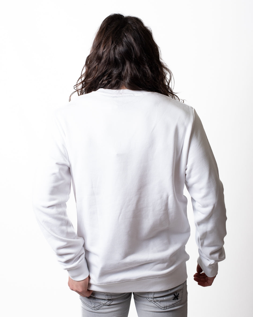 Felpa Richmond X girocollo con logo in rilievo uomo