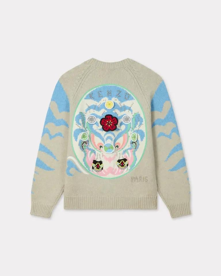 Cardigan Kenzo Paris "Pachinko" in misto lana
