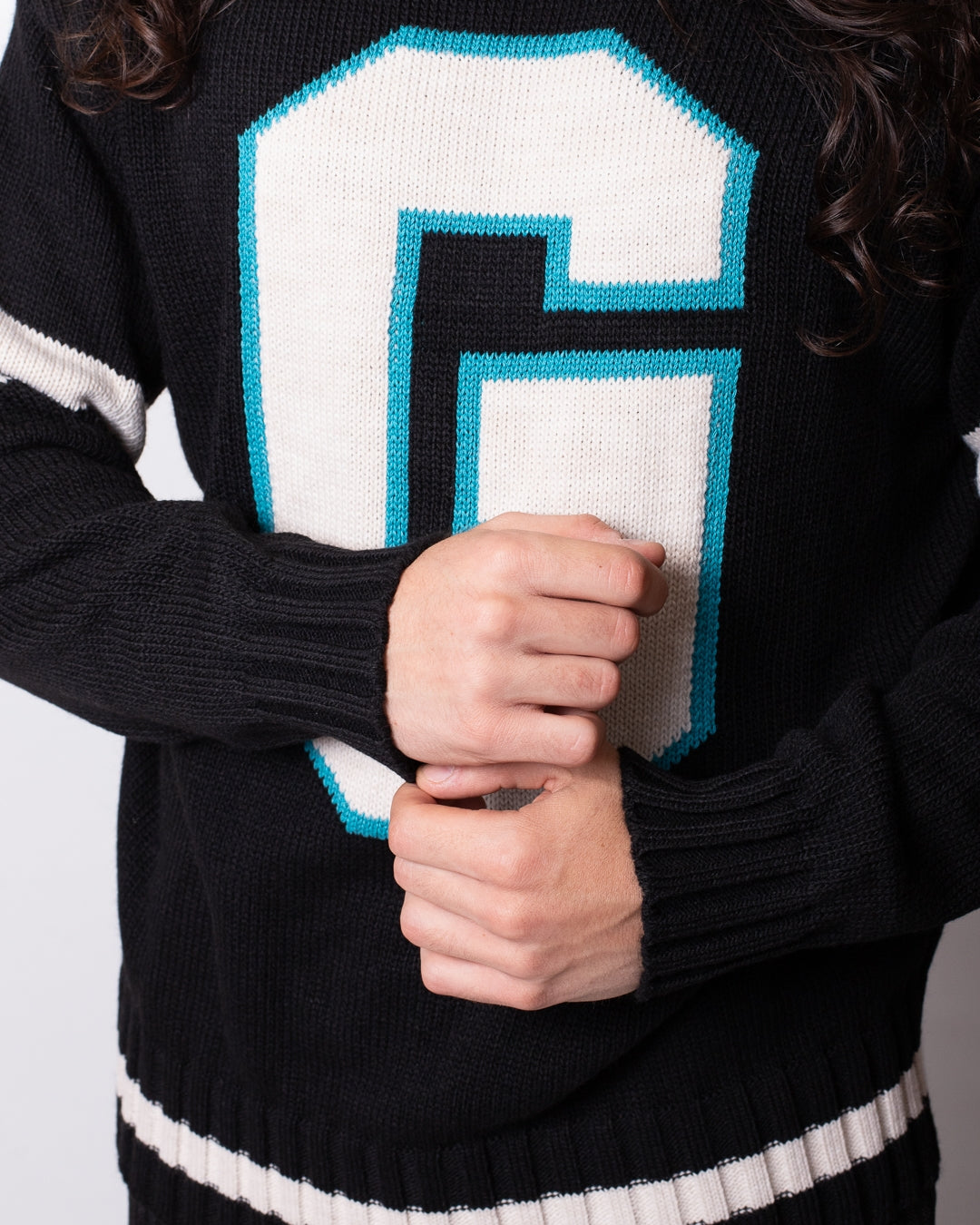 Maglia Gaelle con cappuccio e intarsio uomo