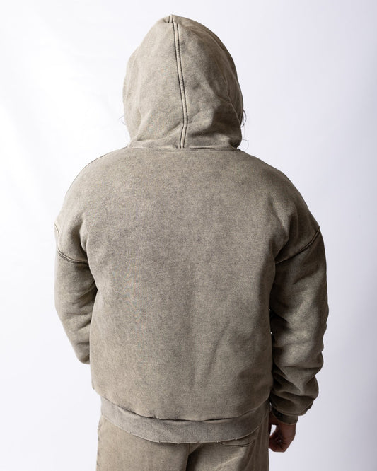 Giubbotto Richmond X con cappuccio e logo stampato