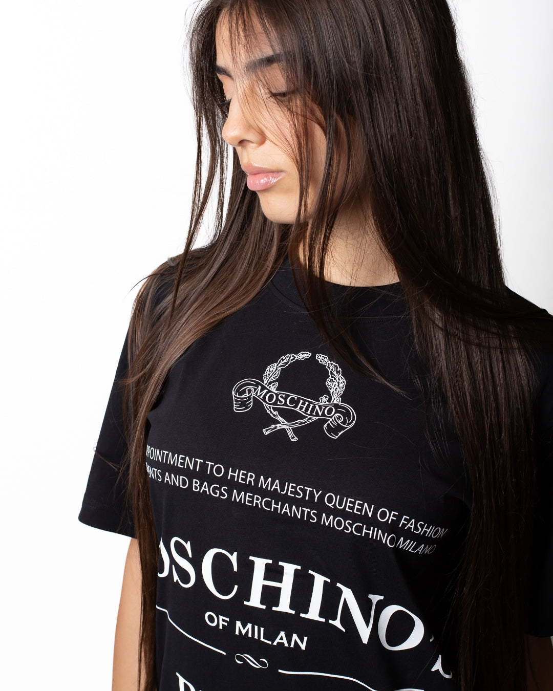 T-Shirt Moschino con stampe all-over