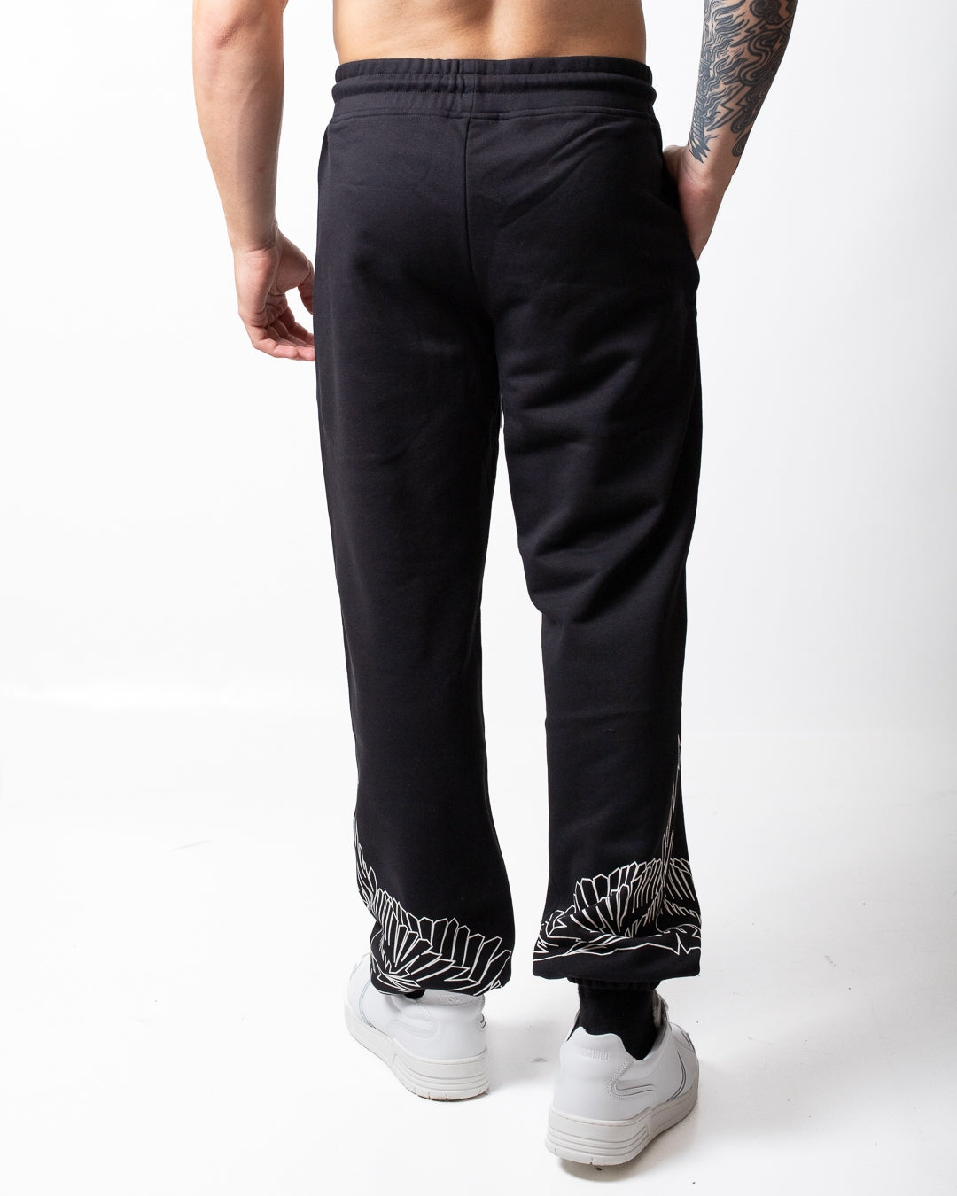 Pantalone Marcelo Burlon classic in felpa con logo uomo