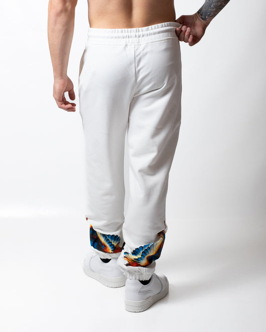 Pantalone Marcelo Burlon in felpa "Orange Wings" uomo