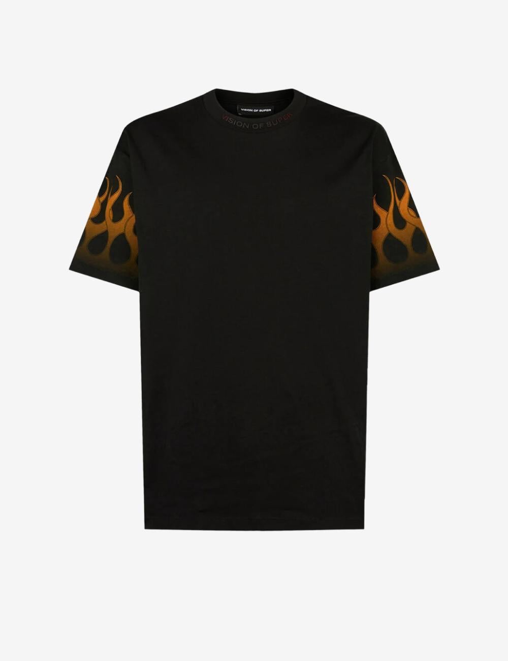 T-Shirt Vision Of Super "Orange Flames" uomo