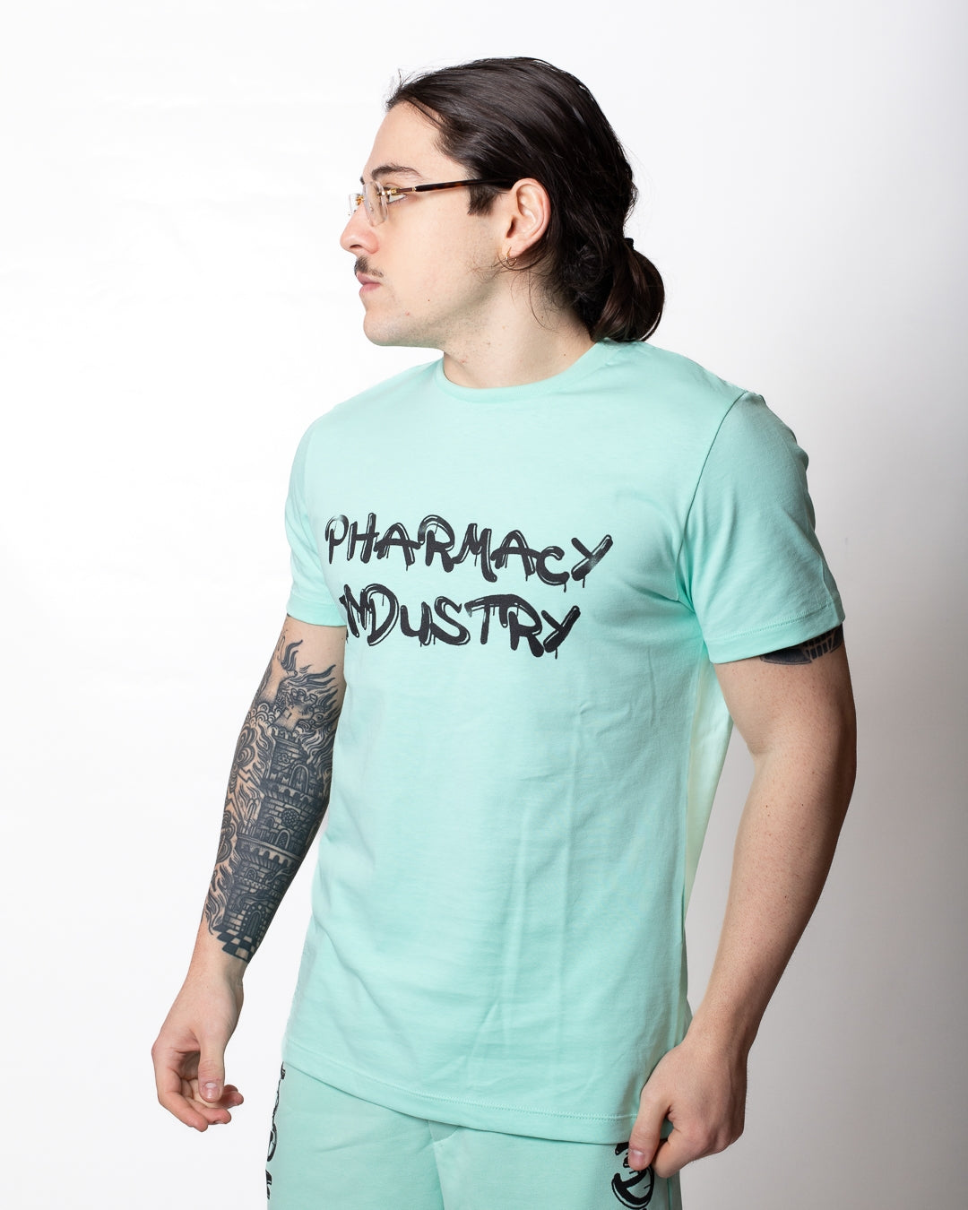 T-Shirt Pharmacy Industry con logo spray uomo