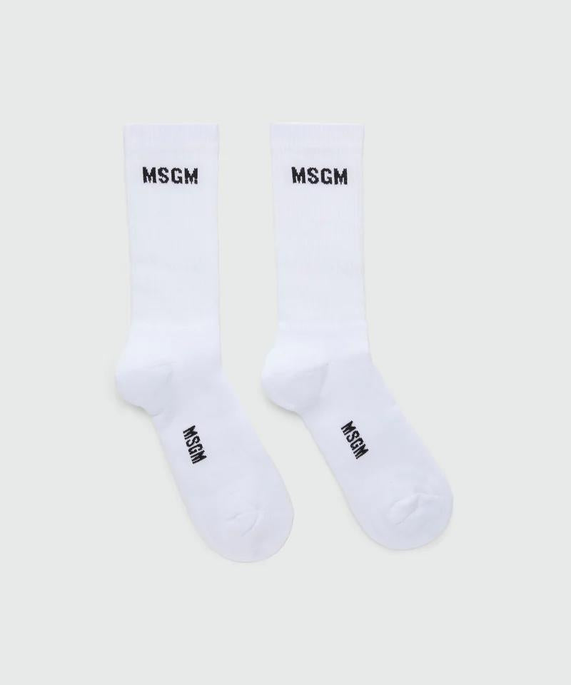 Calze MSGM in spugna con logo minimal