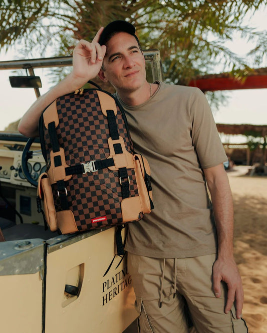 Zaino Sprayground marrone "Henny harness backpack"
