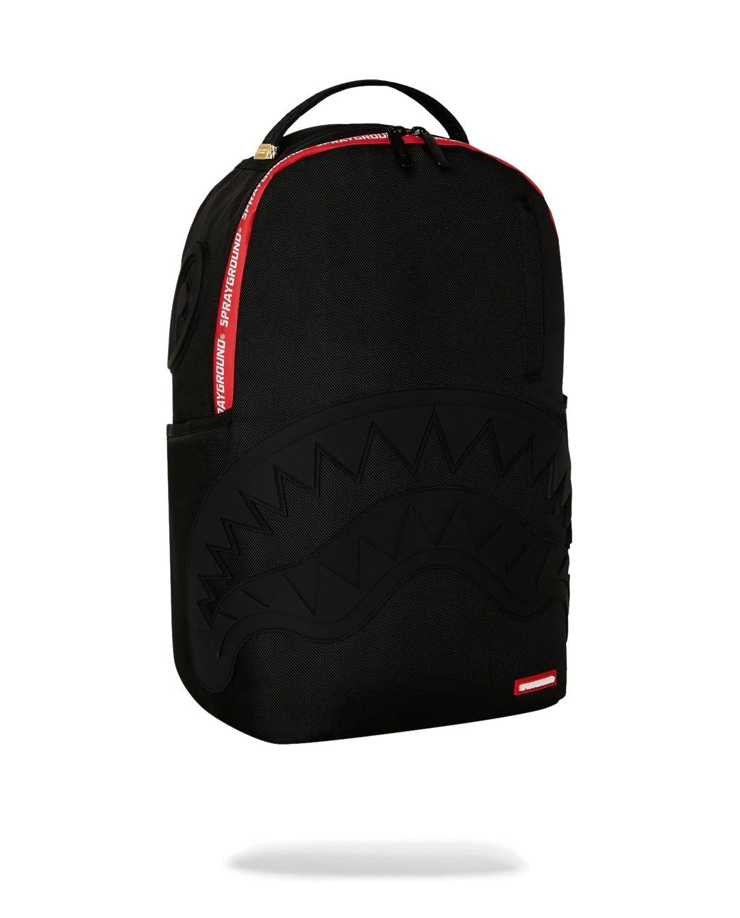 Zaino Sprayground nero Printed zipper shark dlxr backpack