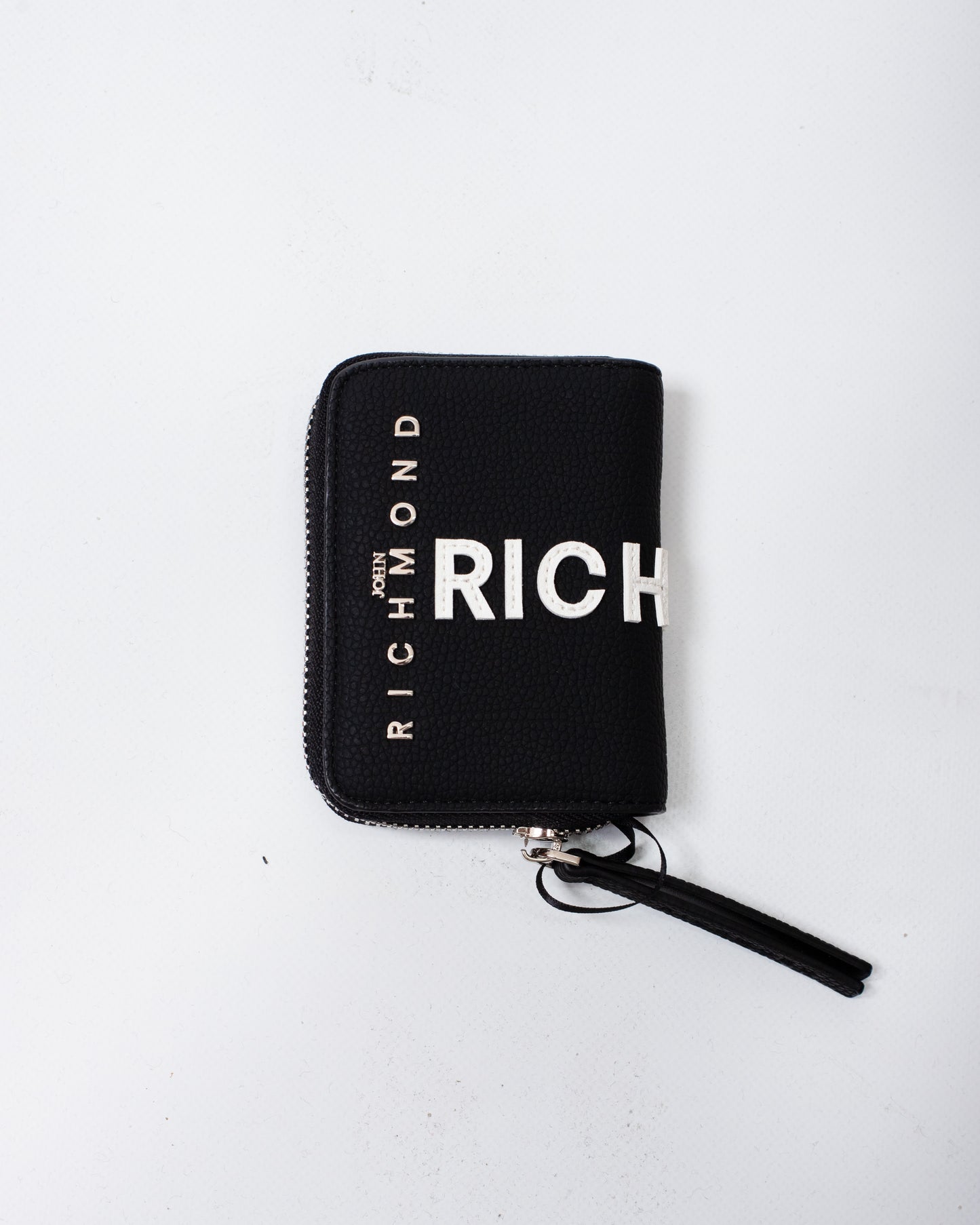 Portafogli John Richmond in ecopelle con logo patch