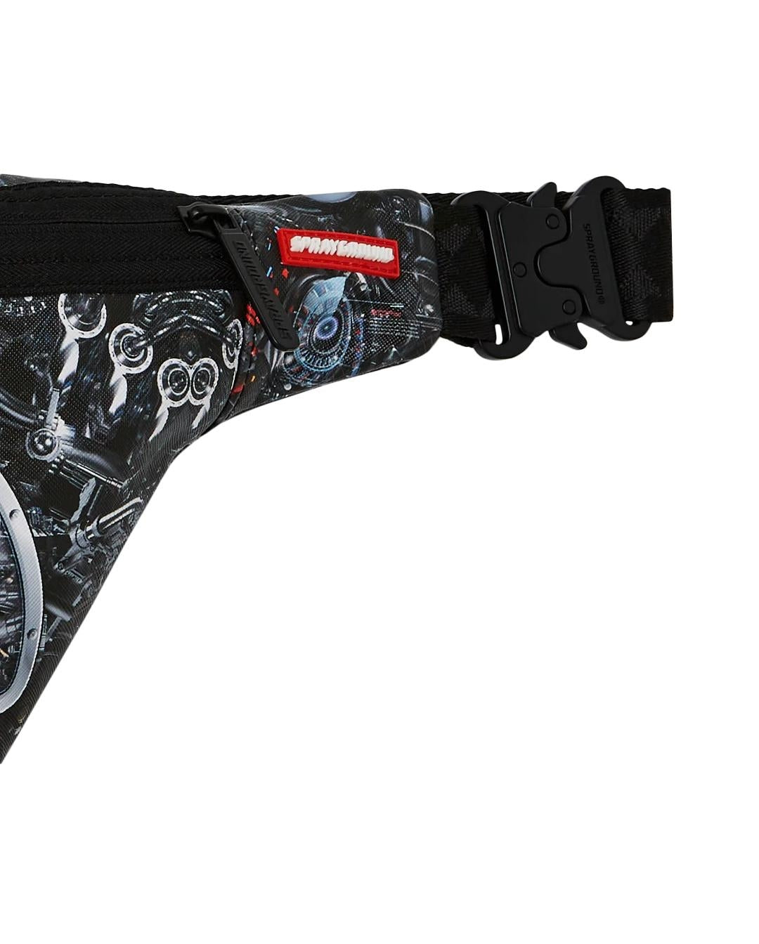 Marsupio Sprayground nero split cybershark savvy crossbody