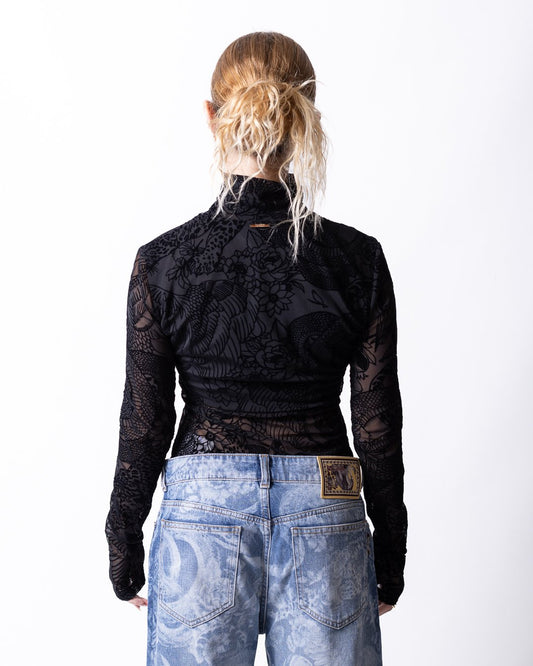 Maglia Just Cavalli con ricami jacquard donna