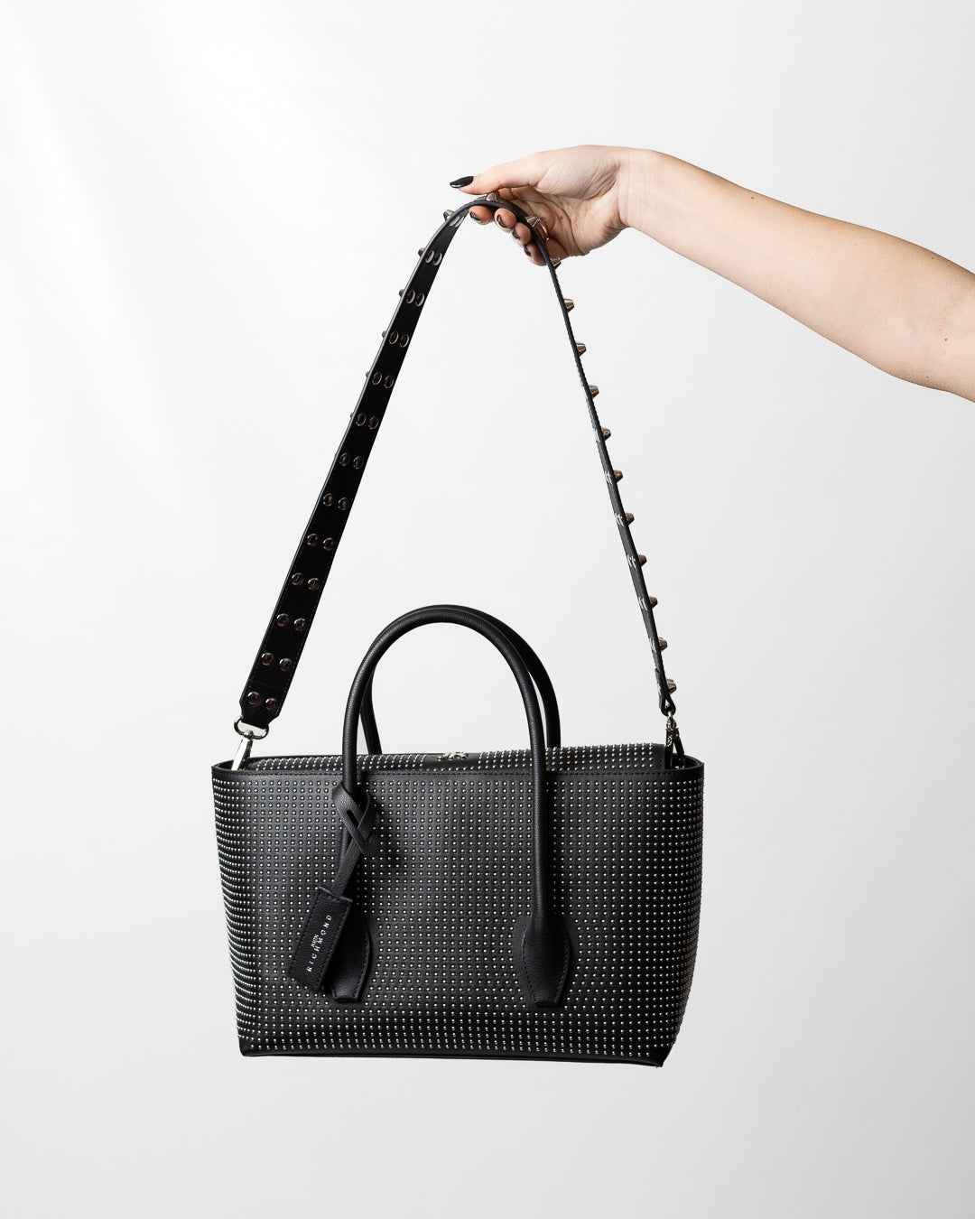 Borsa John Richmond in vera pelle con borchie donna
