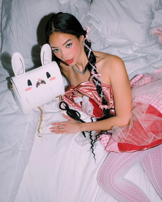 Tracolla Sprayground bianco MONEY BUNNY SLING